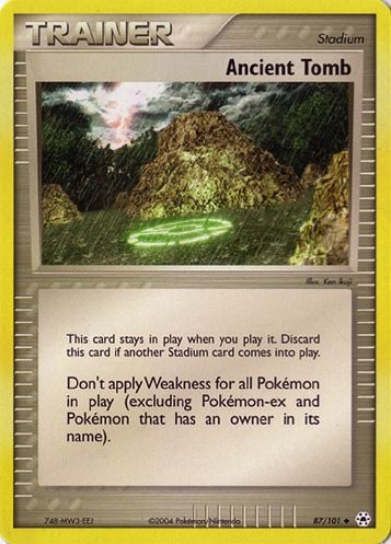 Tomba Antica 087 — EX Leggende Nascoste (Italian Pokémon TCG card)