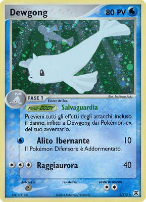 Dewgong 003 — EX RossoFuoco e VerdeFoglia (Italian Pokémon TCG card)