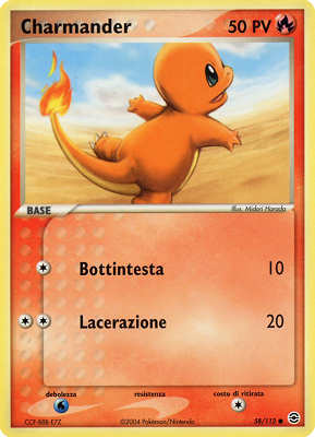 Charmander 058 — EX RossoFuoco e VerdeFoglia (Italian Pokémon TCG card)