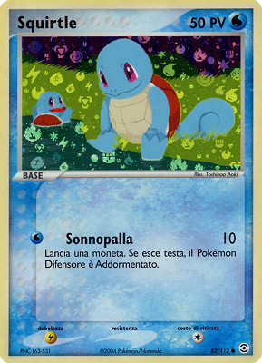 Squirtle 082 — EX RossoFuoco e VerdeFoglia (Italian Pokémon TCG card)