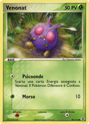 Venonat 084 — EX RossoFuoco e VerdeFoglia (Italian Pokémon TCG card)