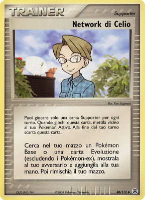 Network di Celio 088 — EX RossoFuoco e VerdeFoglia (Italian Pokémon TCG card)