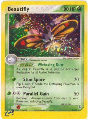 Beautifly 002 — EX Rubino & Zaffiro (Italian Pokémon TCG card)