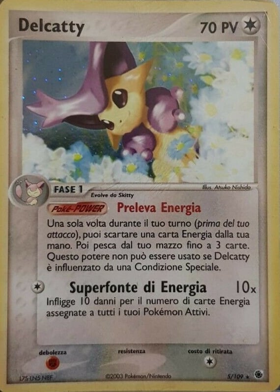 Delcatty 005 — EX Rubino & Zaffiro (Italian Pokémon TCG card)