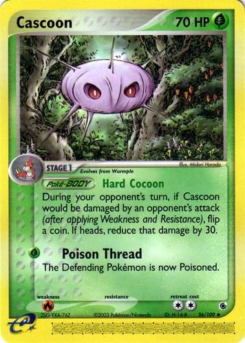 Cascoon 026 — EX Rubino & Zaffiro (Italian Pokémon TCG card)