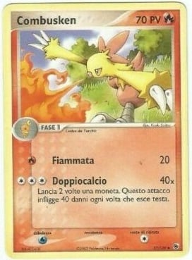 Combusken 027 — EX Rubino & Zaffiro (Italian Pokémon TCG card)