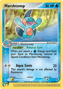 Marshtomp 041 — EX Rubino & Zaffiro (Italian Pokémon TCG card)