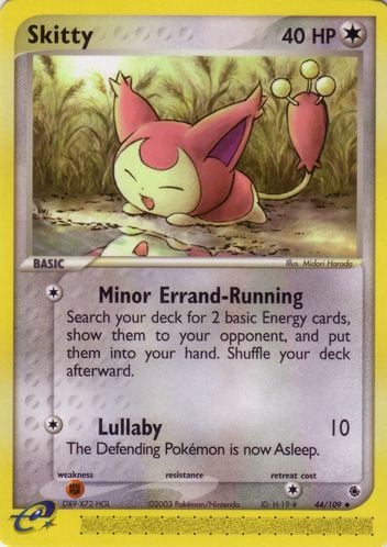 Skitty 044 — EX Rubino & Zaffiro (Italian Pokémon TCG card)