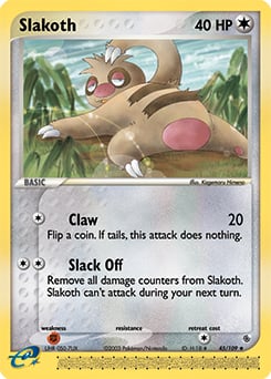 Slakoth 045 — EX Rubino & Zaffiro (Italian Pokémon TCG card)