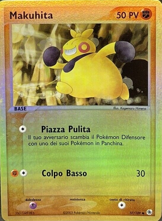 Makuhita 057 — EX Rubino & Zaffiro (Italian Pokémon TCG card)