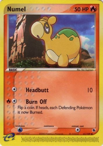 Numel 061 — EX Rubino & Zaffiro (Italian Pokémon TCG card)