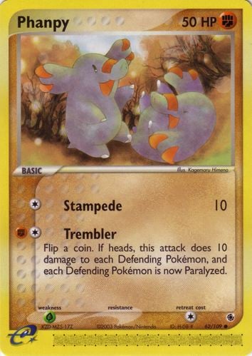 Phanpy 062 — EX Rubino & Zaffiro (Italian Pokémon TCG card)