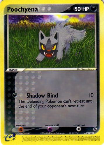 Poochyena 065 — EX Rubino & Zaffiro (Italian Pokémon TCG card)