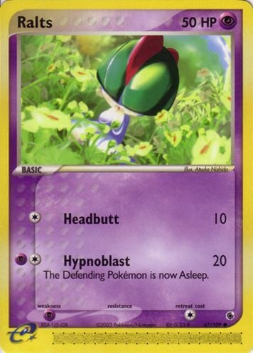 Ralts 067 — EX Rubino & Zaffiro (Italian Pokémon TCG card)