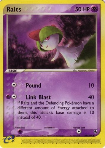 Ralts 068 — EX Rubino & Zaffiro (Italian Pokémon TCG card)
