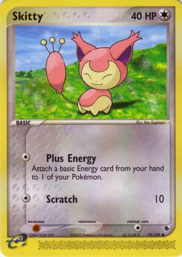 Skitty 070 — EX Rubino & Zaffiro (Italian Pokémon TCG card)