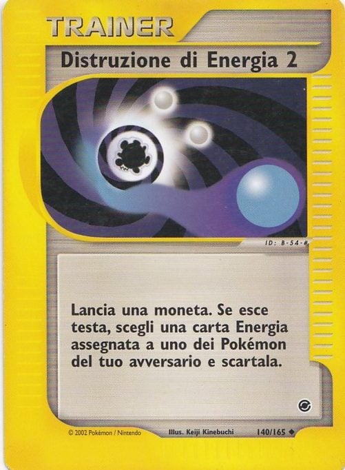 Distruzione di Energia 2 080 — EX Rubino & Zaffiro (Italian Pokémon TCG card)