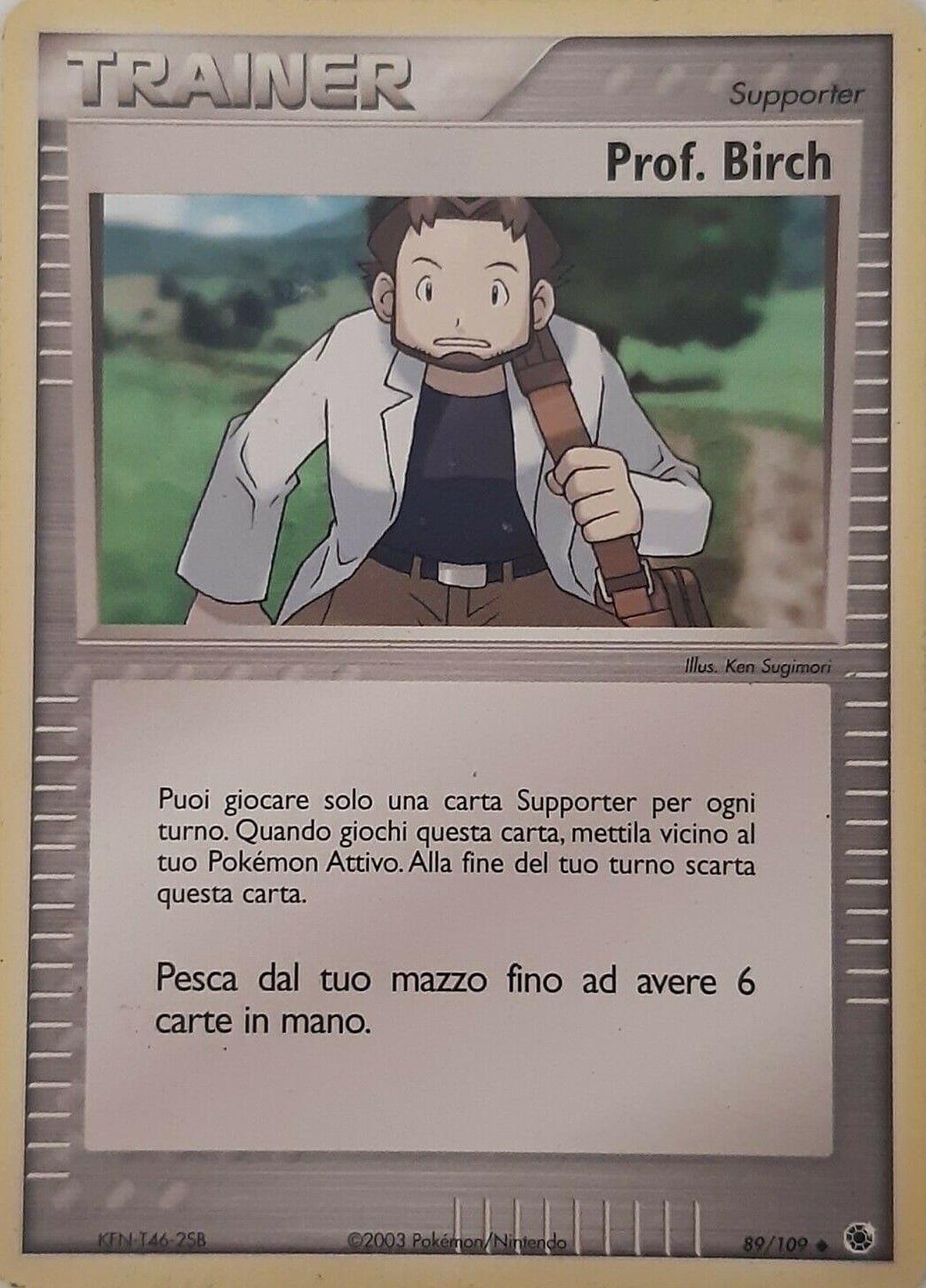 Prof. Birch 089 — EX Rubino & Zaffiro (Italian Pokémon TCG card)