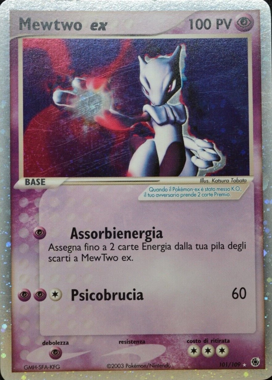 Mewtwo ex 101 — EX Rubino & Zaffiro (Italian Pokémon TCG card)