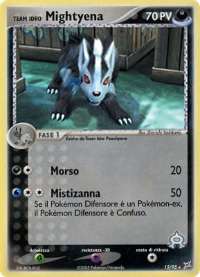 Team Idro Mightyena 015 — EX Team Magma vs Team Idro (Italian Pokémon TCG card)