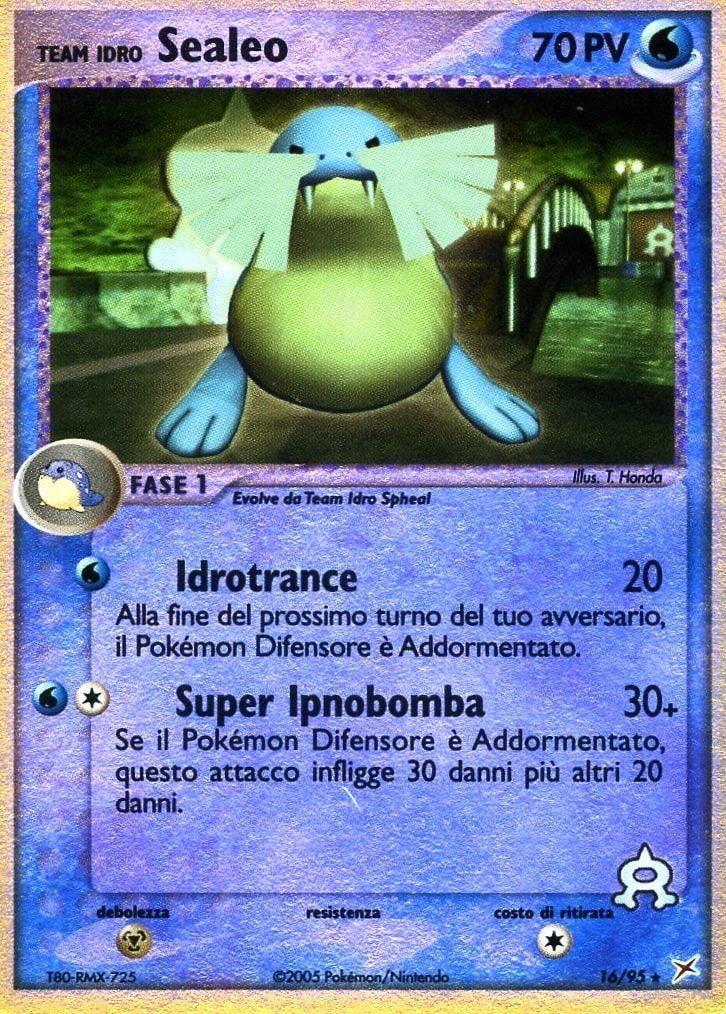 Team Idro Sealeo 016 — EX Team Magma vs Team Idro (Italian Pokémon TCG card)