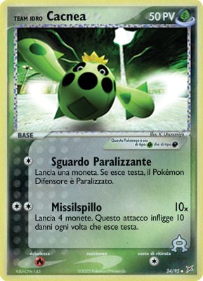 Team Idro Cacnea 024 — EX Team Magma vs Team Idro (Italian Pokémon TCG card)