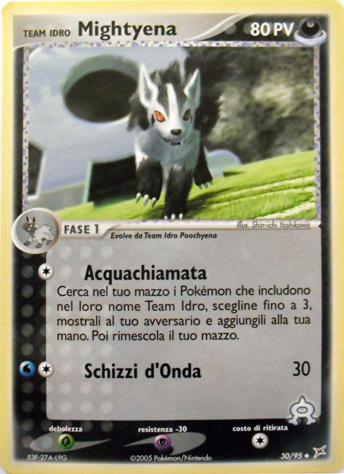 Team Idro Mightyena 030 — EX Team Magma vs Team Idro (Italian Pokémon TCG card)