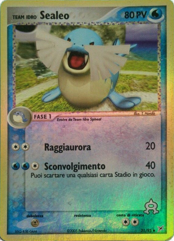 Team Idro Sealeo 031 — EX Team Magma vs Team Idro (Italian Pokémon TCG card)