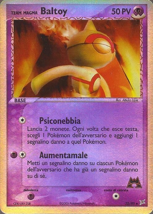 Team Magma Baltoy 032 — EX Team Magma vs Team Idro (Italian Pokémon TCG card)