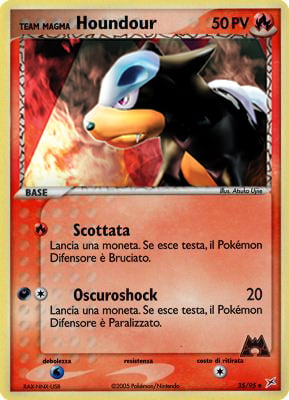 Team Magma Houndour 035 — EX Team Magma vs Team Idro (Italian Pokémon TCG card)