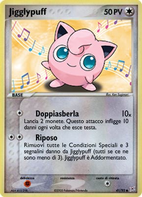 Jigglypuff 041 — EX Team Magma vs Team Idro (Italian Pokémon TCG card)