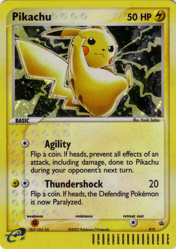 Pikachu 043 — EX Team Magma vs Team Idro (Italian Pokémon TCG card)