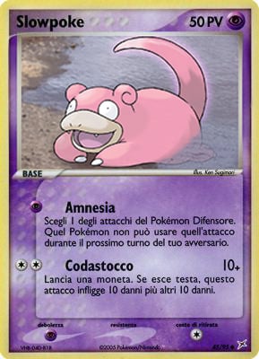 Slowpoke 045 — EX Team Magma vs Team Idro (Italian Pokémon TCG card)