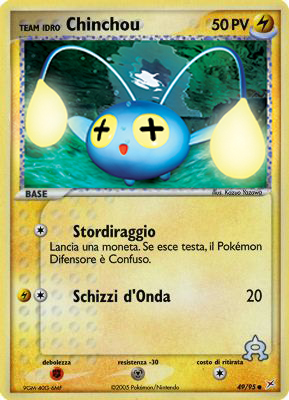 Team Idro Chinchou 049 — EX Team Magma vs Team Idro (Italian Pokémon TCG card)