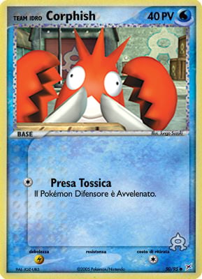 Team Idro Corphish 050 — EX Team Magma vs Team Idro (Italian Pokémon TCG card)