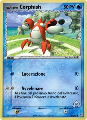 Team Idro Corphish 051 — EX Team Magma vs Team Idro (Italian Pokémon TCG card)