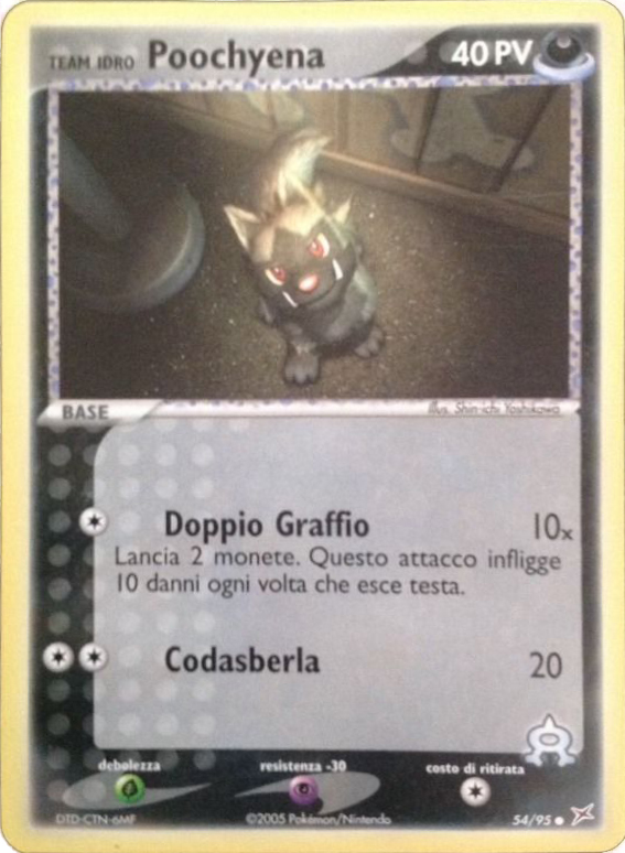 Team Idro Poochyena 054 — EX Team Magma vs Team Idro (Italian Pokémon TCG card)