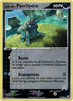 Team Idro Poochyena 055 — EX Team Magma vs Team Idro (Italian Pokémon TCG card)