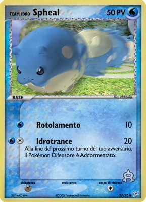 Team Idro Spheal 057 — EX Team Magma vs Team Idro (Italian Pokémon TCG card)