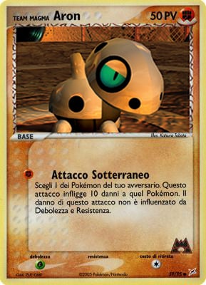 Team Magma Aron 059 — EX Team Magma vs Team Idro (Italian Pokémon TCG card)