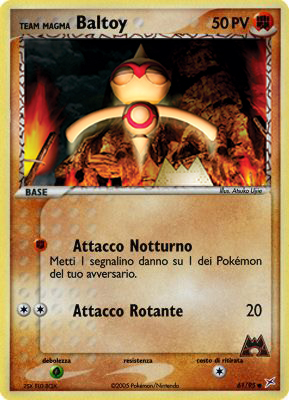 Team Magma Baltoy 061 — EX Team Magma vs Team Idro (Italian Pokémon TCG card)