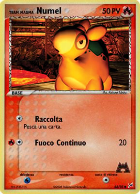 Team Magma Numel 064 — EX Team Magma vs Team Idro (Italian Pokémon TCG card)