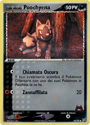 Team Magma Poochyena 066 — EX Team Magma vs Team Idro (Italian Pokémon TCG card)