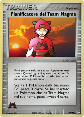 Pianificatore del Team Magma 070 — EX Team Magma vs Team Idro (Italian Pokémon TCG card)