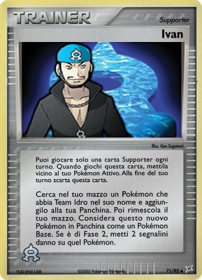 Ivan 071 — EX Team Magma vs Team Idro (Italian Pokémon TCG card)