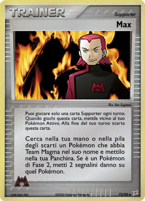 Max 073 — EX Team Magma vs Team Idro (Italian Pokémon TCG card)