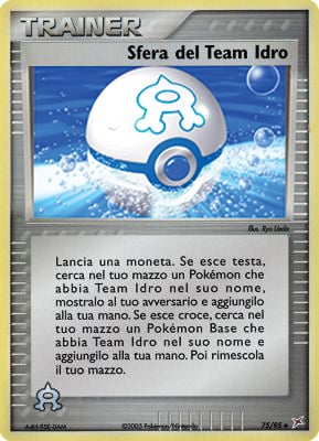 Sfera del Team Idro 075 — EX Team Magma vs Team Idro (Italian Pokémon TCG card)