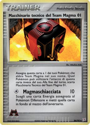 Macchinario Tecnico del Team Magma 01 084 — EX Team Magma vs Team Idro (Italian Pokémon TCG card)