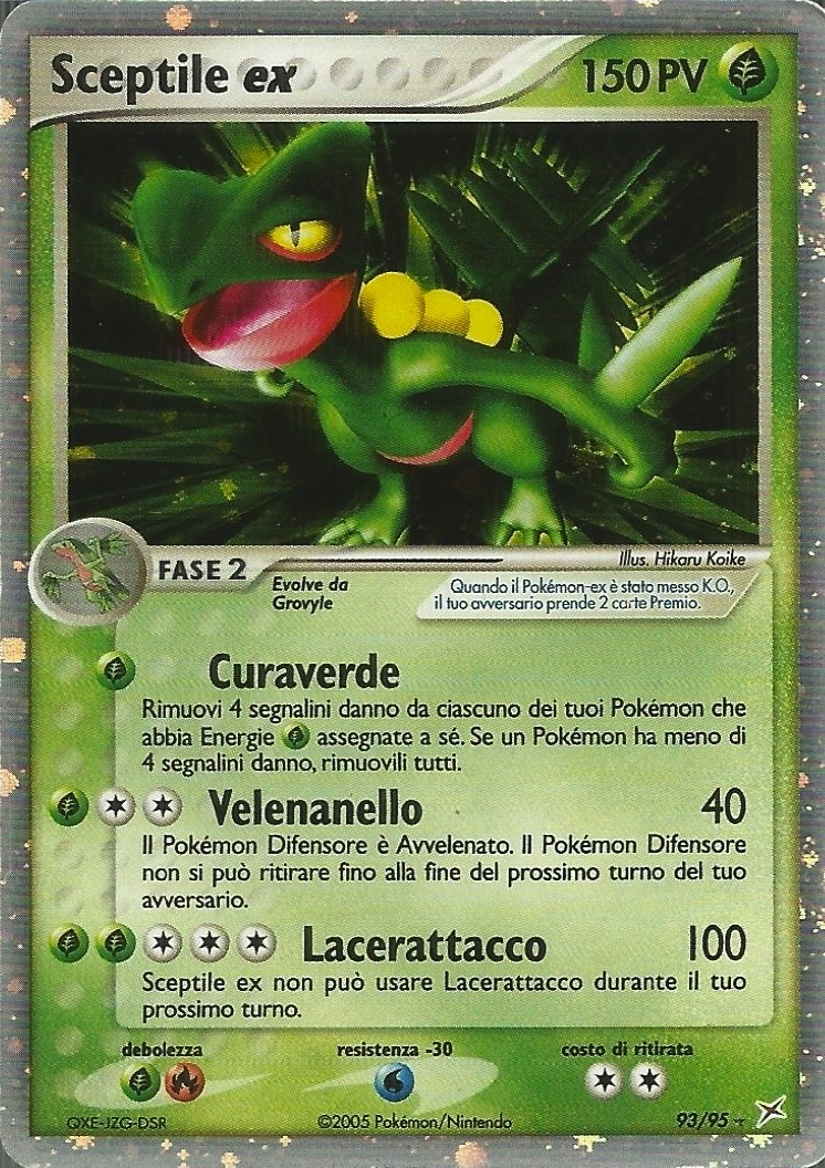 Sceptile ex 093 — EX Team Magma vs Team Idro (Italian Pokémon TCG card)