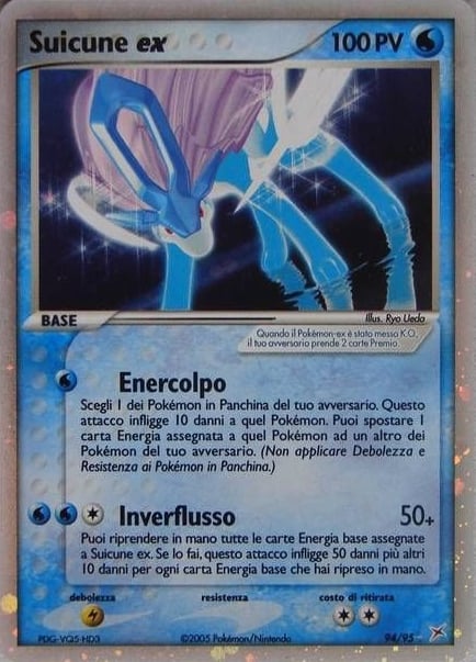 Suicune ex 094 — EX Team Magma vs Team Idro (Italian Pokémon TCG card)